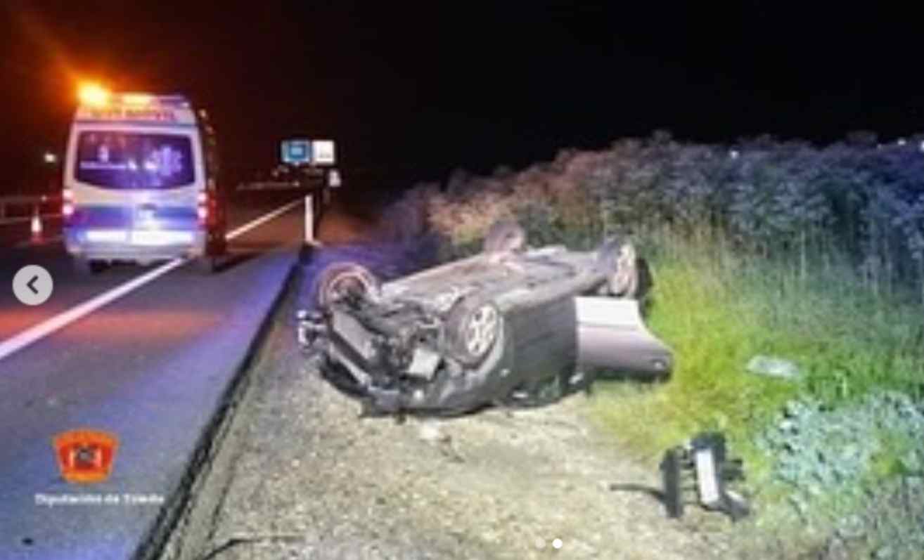 Accidente en la A-42, a la altura de Numancia de la Sagra.