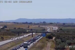 El accidente se ha producido en el kilómetro 96 de la autovía A-5 a la altura de Lucillos (Toledo) en sentido Extremadura. Foto: DGT