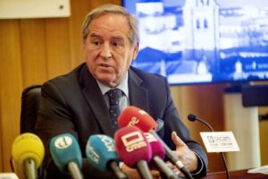 El presidente de la Confederación de Empresarios de Castilla-La Mancha (Cecam), Ángel Nicolás,