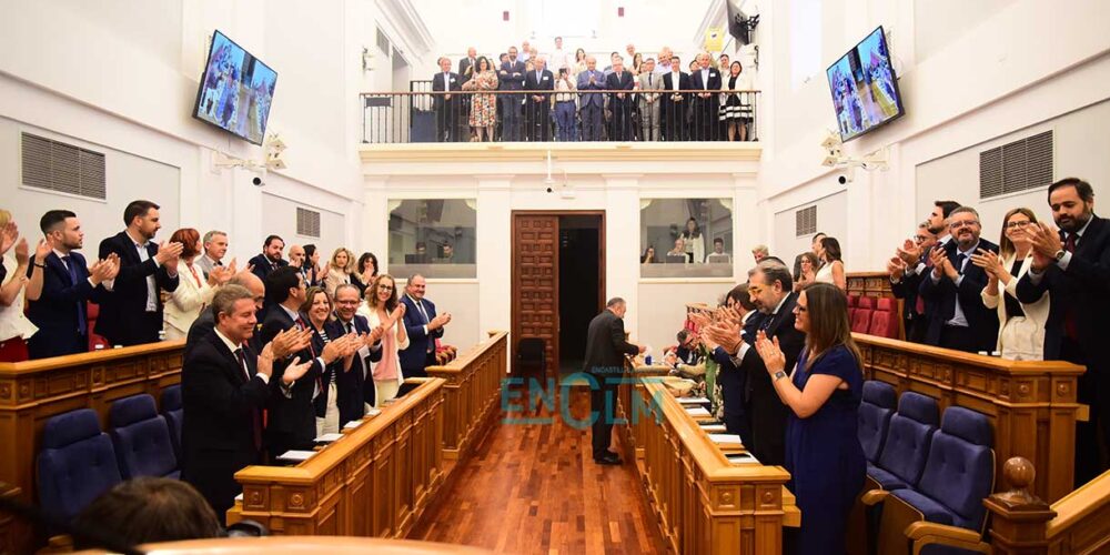 Aprobación del Estatuto de Castilla-La Mancha en las Cortes regionales. Foto: ENCLM