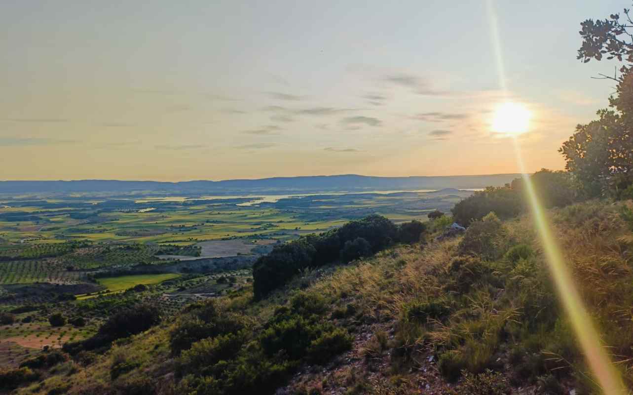 Atardecer en La Alcarria conquense. Foto: Rebeca Arango.