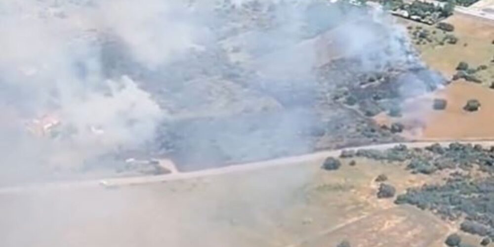 Incendio forestal en Brazatortas.