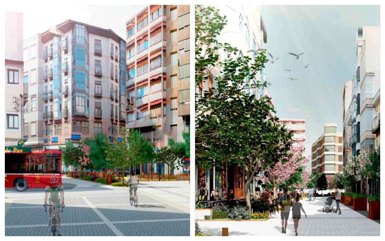 Así será la nueva calle Carretería, en Cuenca.