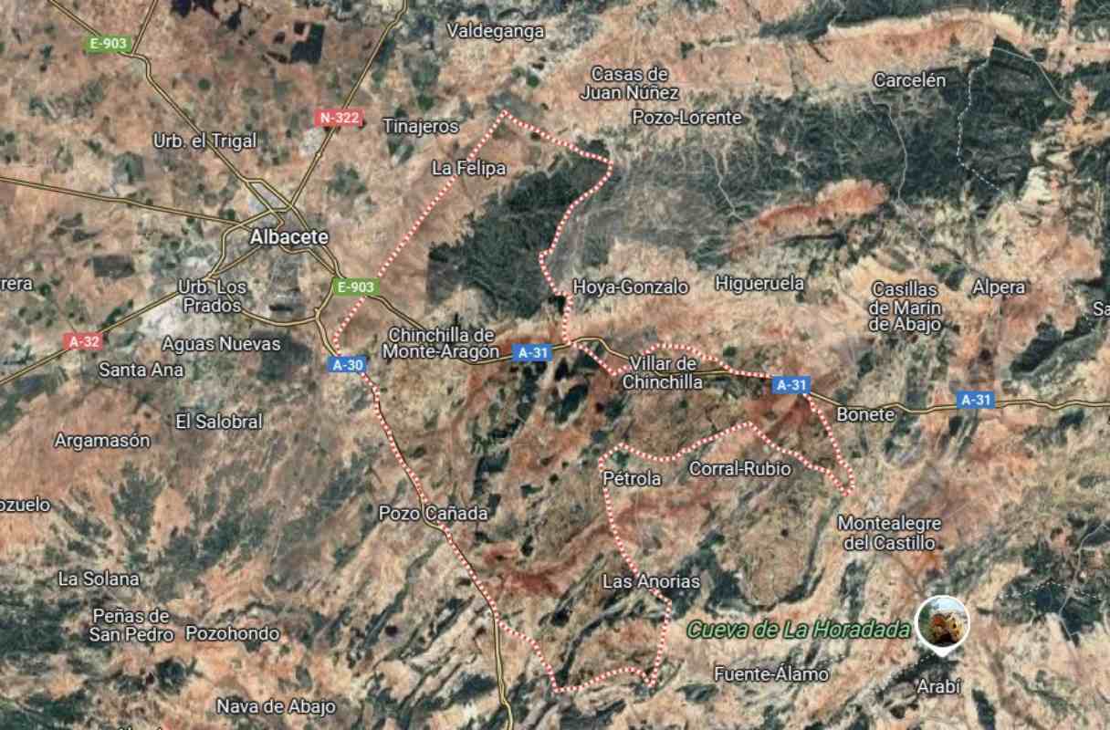 Accidente aéreo en Chinchilla de Montearagón.