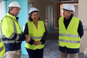 Visita a las obras de la unidad de cuidados paliativos de la RSA San José.