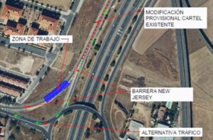 Imagen de la zona afectada por las obras.