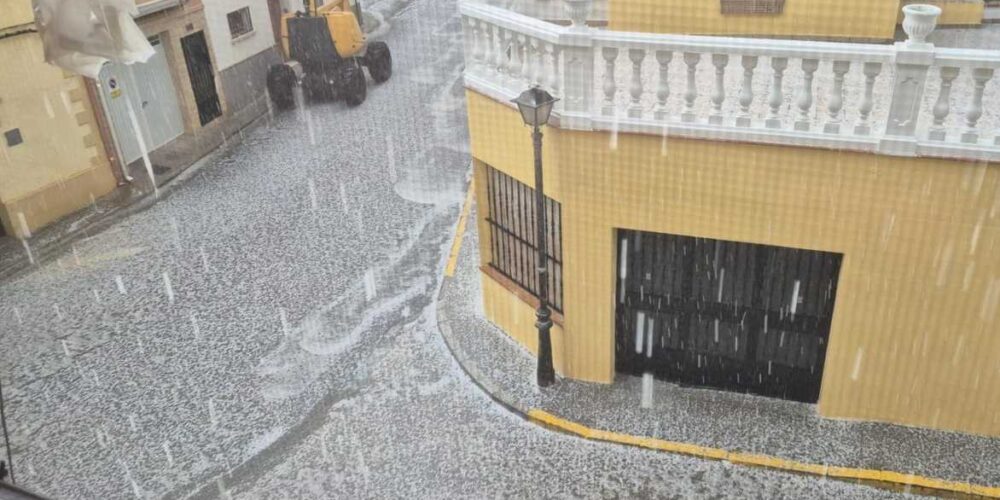 Imagen de la granizada en Cuenca. Europa Press.