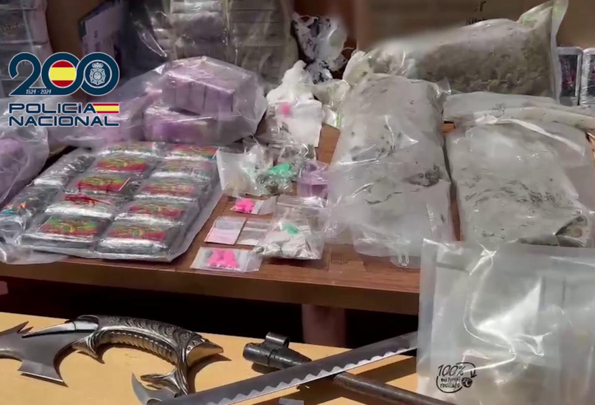 Material incautado Policía Nacional