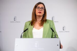 La consejera portavoz del Gobierno regional, Esther Padilla. EFE/Ismael Herrerobierno. EFE/Ismael Herrero
