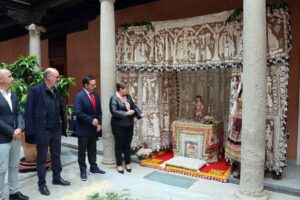 Joaquín Romera presentó la exposición 'Los Corpus de la provincia'.