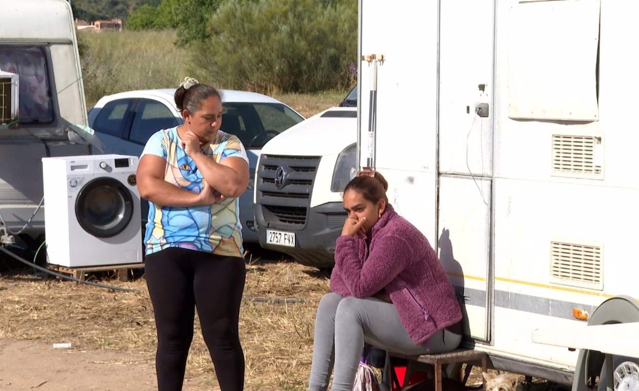 Familias desalojadas de La Peraleda. - EUROPA PRESS