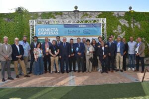 Foto de familia en la inauguración de Fedeto La Sagra Conecta Empresas.