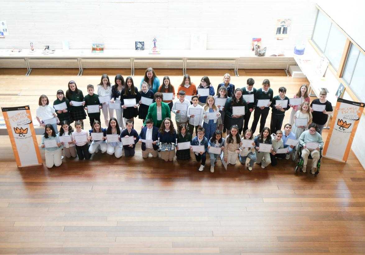 Acto de entrega de los premios del concurso escolar '¿Qué es un Rey para ti?'.