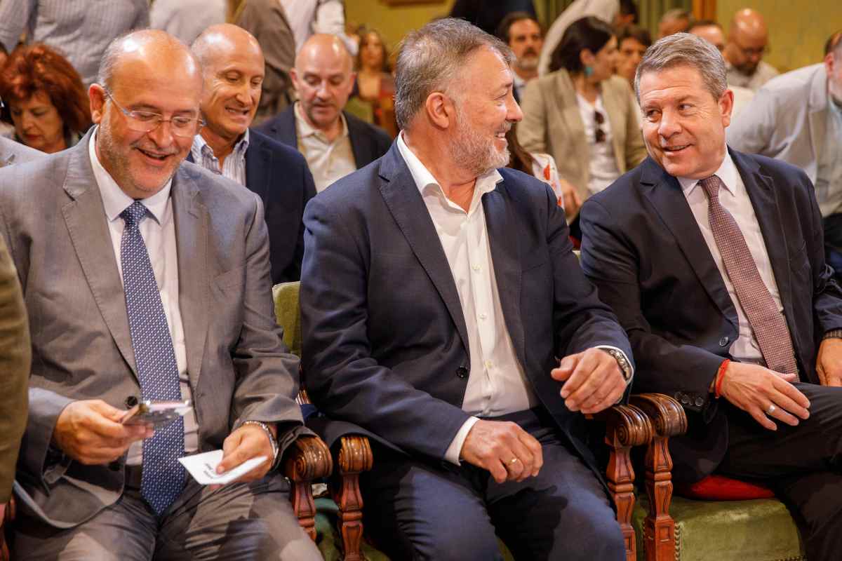 José Luis Martínez Guijarro, Darío Dolz y Emiliano García-Page.
