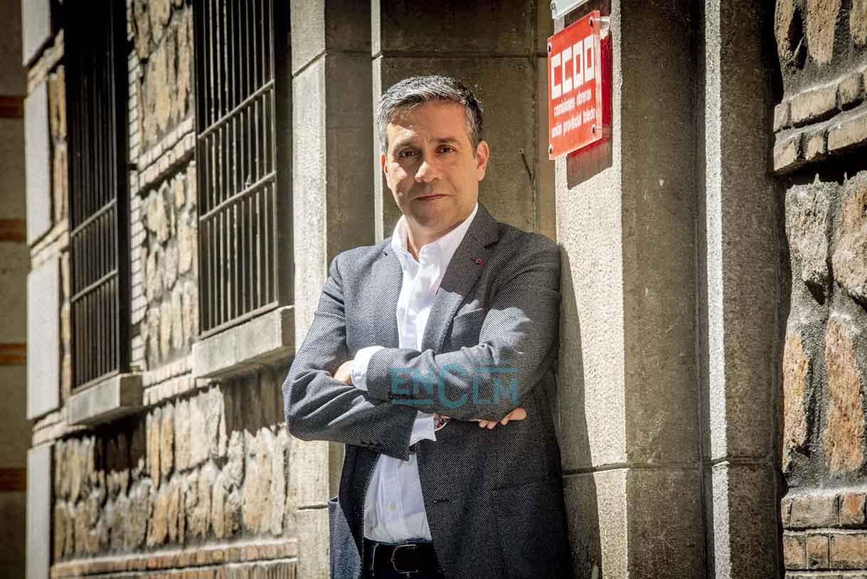 Javier Ortega, secretario general de CCOO CLM. Foto: Rebeca Arango.