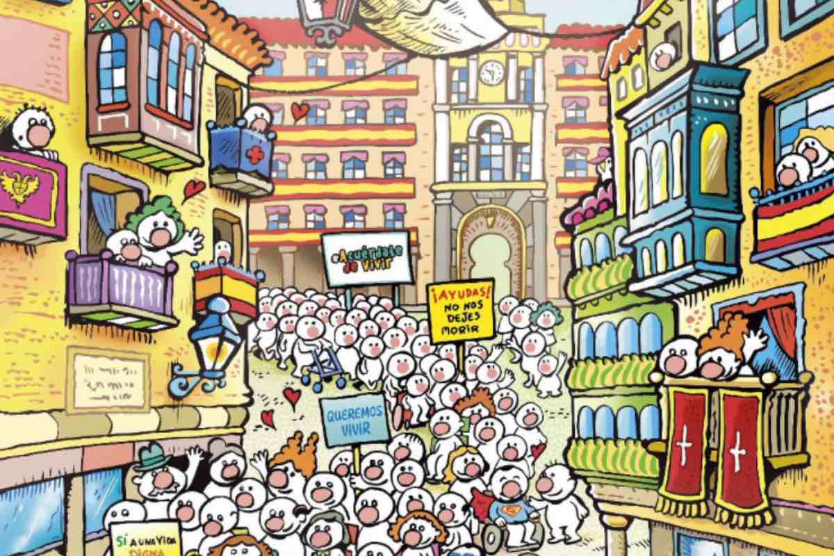 Cartel de la marcha por la ELA en Toledo