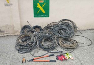 Robo de cable de cobre en Iniesta (Cuenca).
