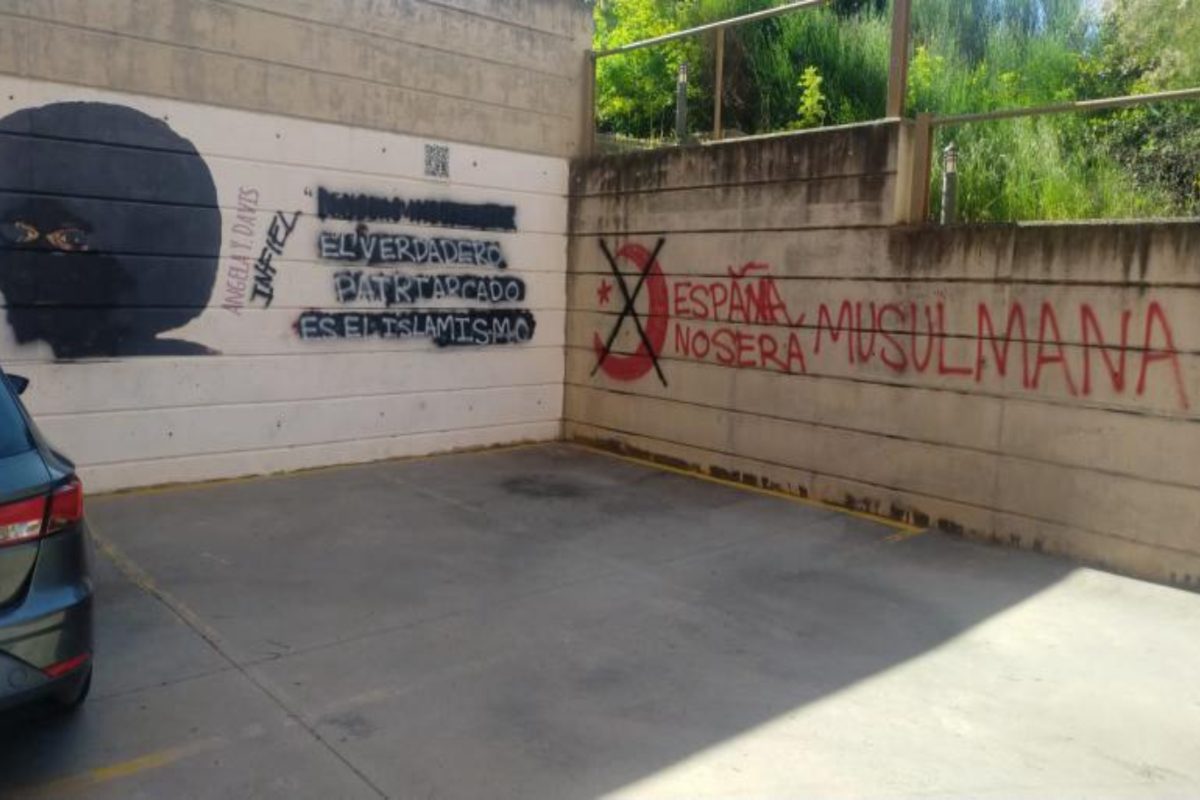 Mural vandalizado en Cuenca. Foto: Lorenzo Gallego Bravo