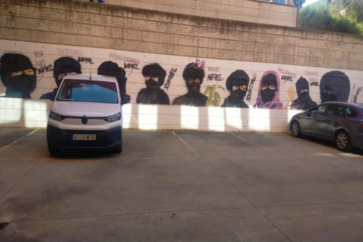 Mural vandalizado en Cuenca. Foto: Lorenzo Gallego Bravo