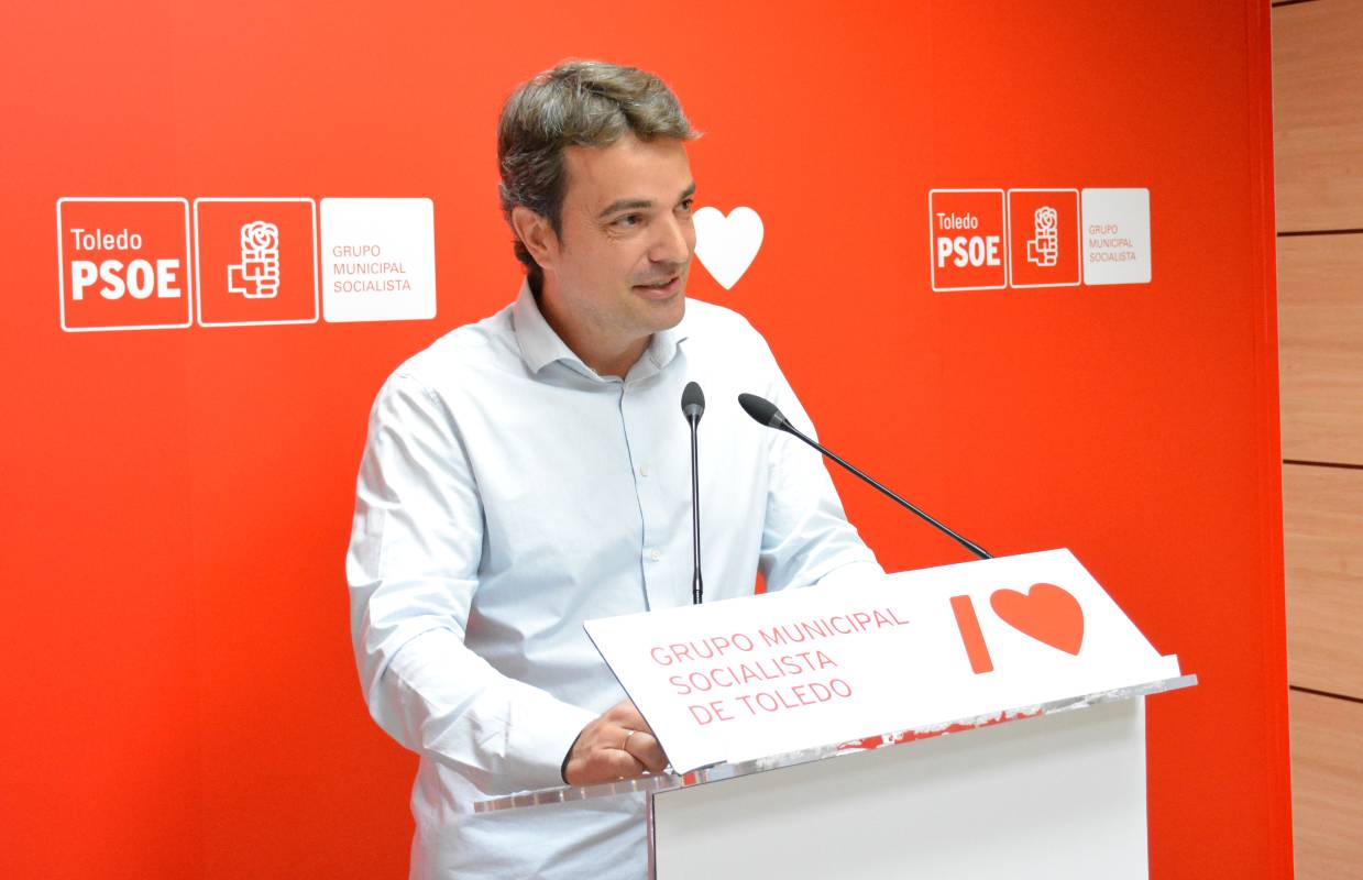 El viceportavoz del Grupo Municipal Socialista en Toledo, Pablo García.
