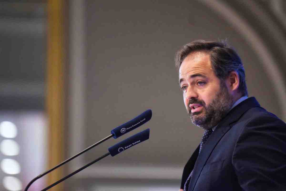 El presidente del PP de Castilla-la Mancha, Paco Núñez en el desayuno de Nueva Economía Fórum. Foto: Fernando Sánchez - Europa Press.