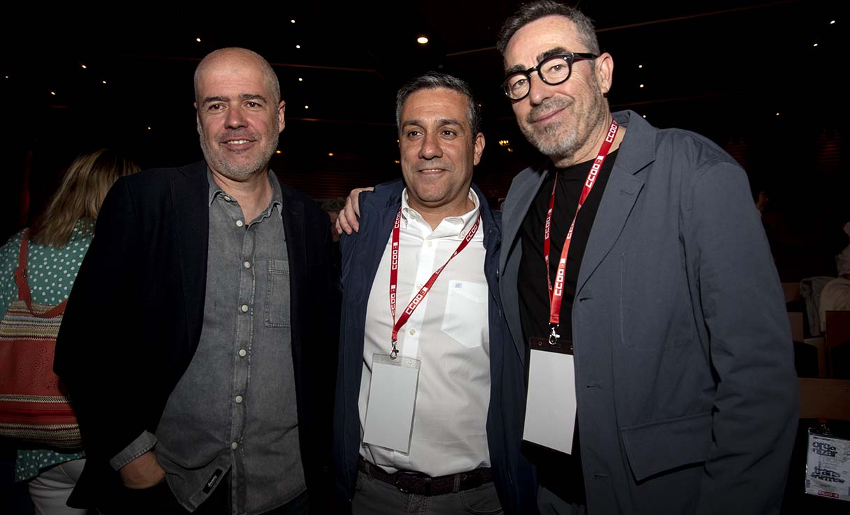 Unai Sordo, Javier Ortega y Paco de la Rosa. Foto: Rebeca Arango.