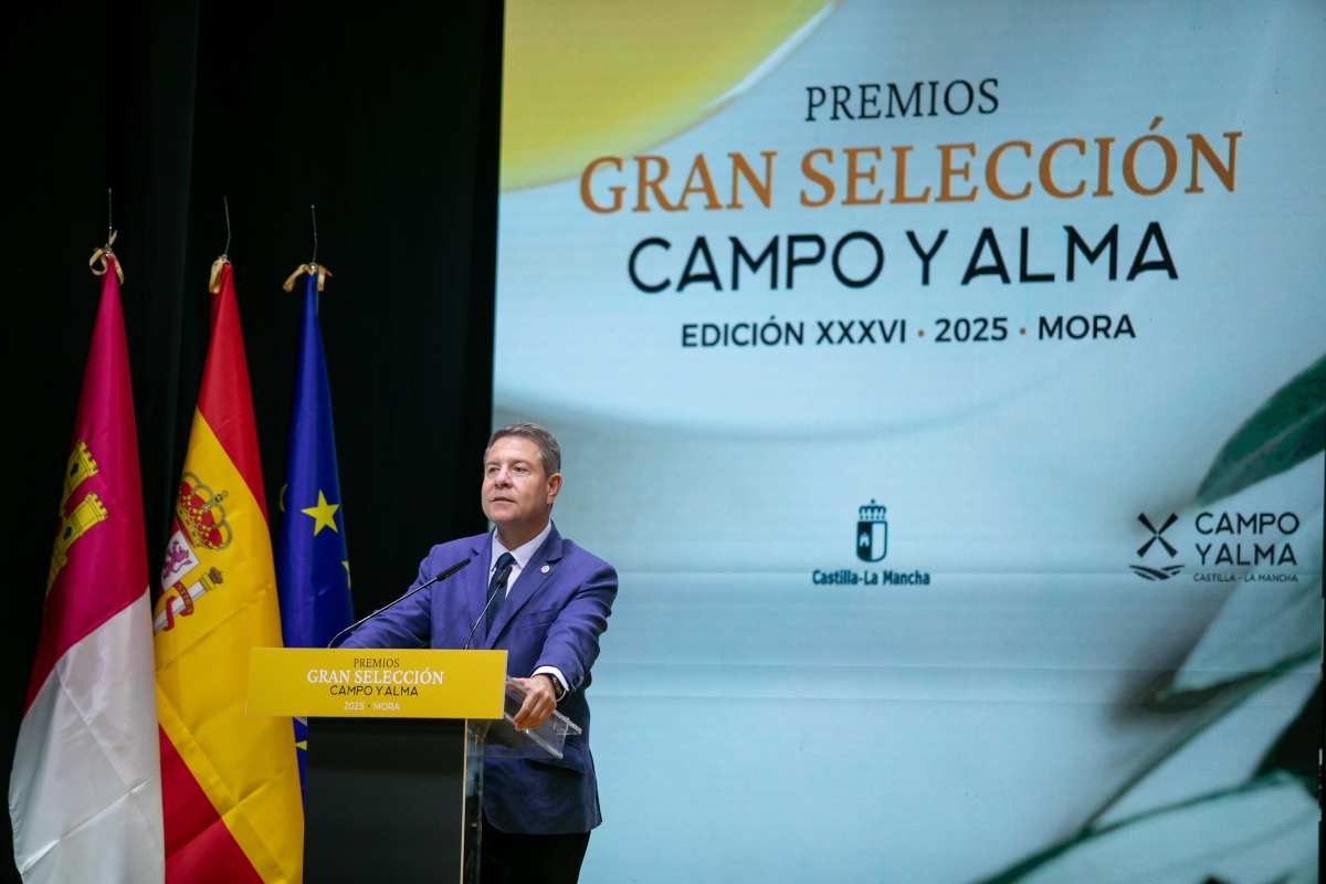 Page, en la entrega de los Premios Campo y Alma, en Mora (Toledo).