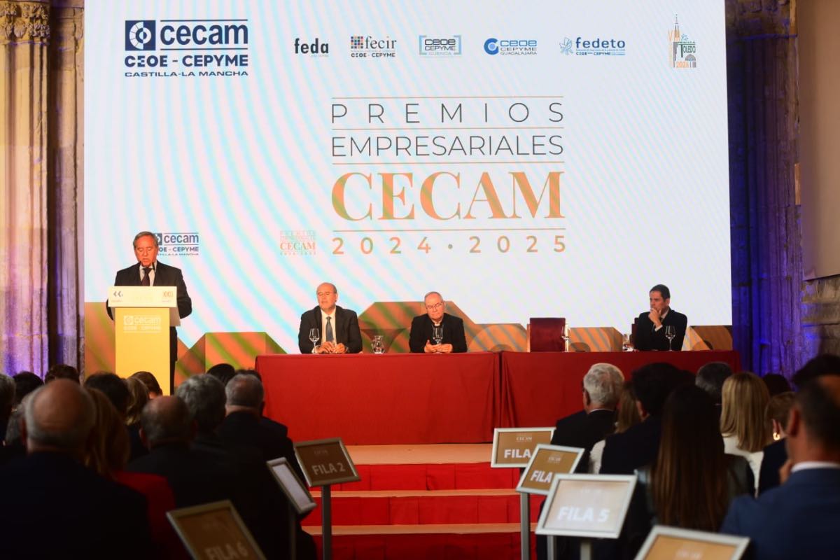 Los XXII premios empresariales de la Confederación regional de empresarios de Castilla-La Mancha (Cecam). Foto: ENCLM/Rebeca Arango