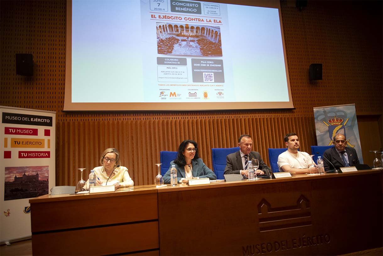 Presentación del concierto "El ejército contra la ELA". Foto: ENCLM/Rebeca Arango