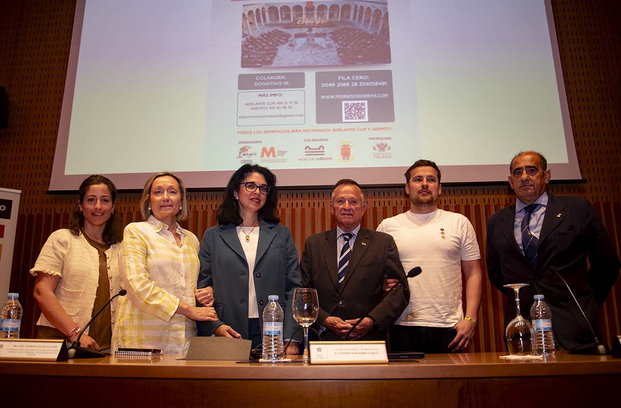 Presentación del concierto "El ejército contra la ELA". Foto: ENCLM/Rebeca Arango