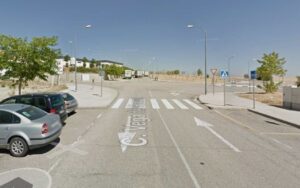 Accidente laboral en la calle Vega del Henares de Quer.