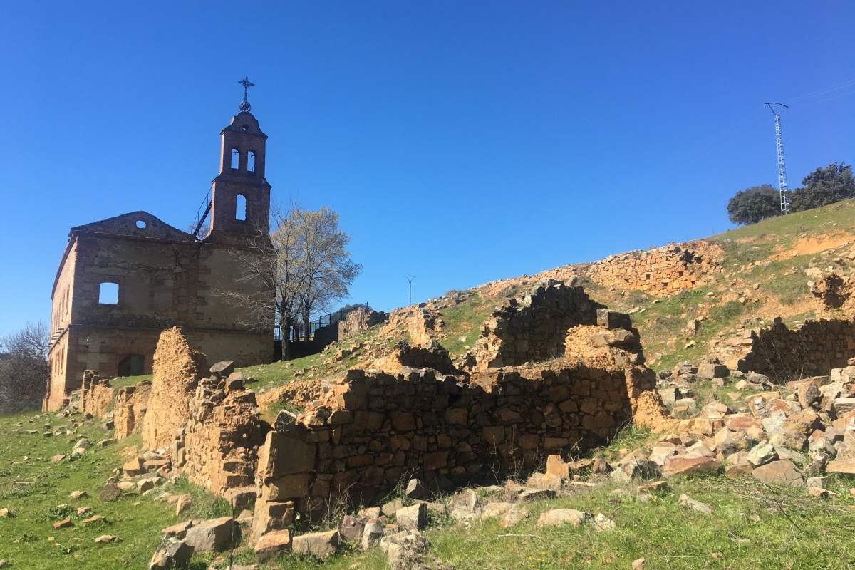 Imagen del poblado abandonado
