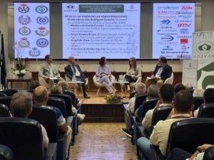mesa redonda lavanda