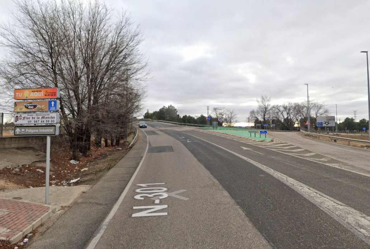 N-301, a la altura de Hellín, donde se produjo un accidente.