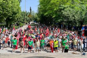 Quinta jornada de huelga de los trabajadores de Fertiberia