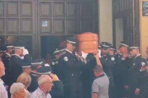 Misa funeral de Rubén Bravo Muñoz, subinspector de la Policía Local de Albacete