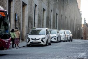 Parada de taxis en Toledo.