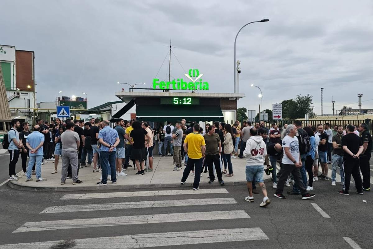 Trabajadores de Fertiberia en huelga