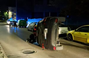 Imagen del accidente en Cuenca.