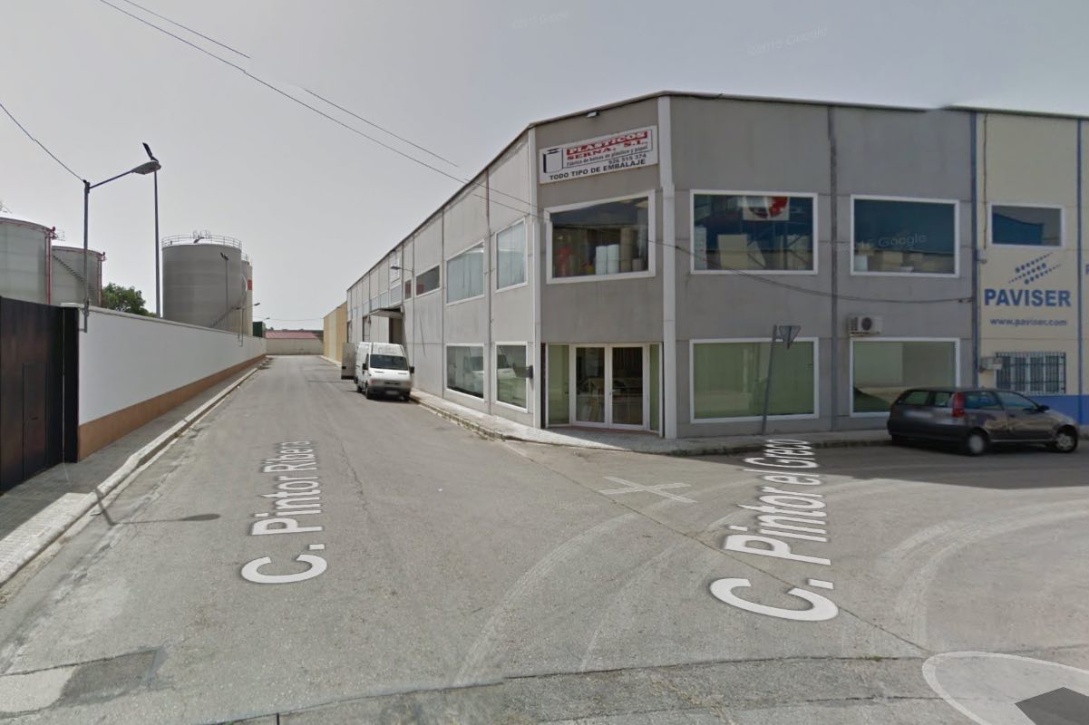 El suceso se ha producido en una empresa de la calle Pintor Ribera, en Tomelloso (Ciudad Real). Foto: Google Maps