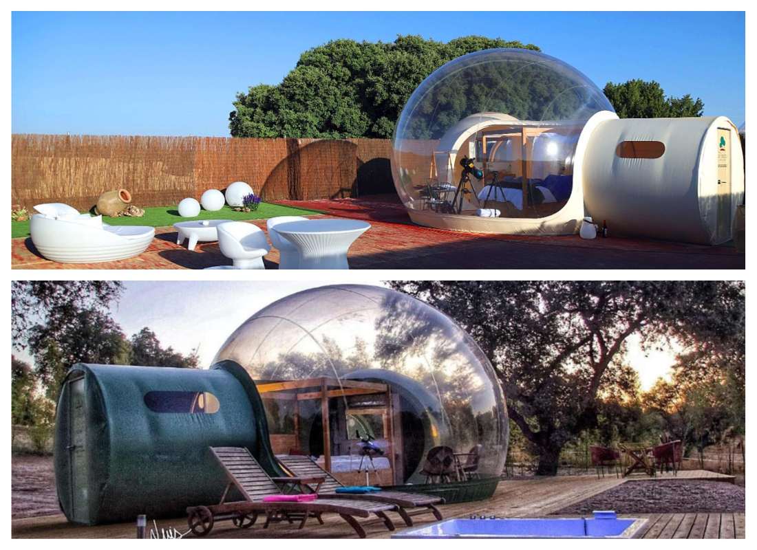 Zielo Las Beatas (arriba) y El Toril Glamping Experience (debajo)