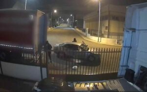 Imagen de uno de los robos en un camión en la provincia de Toledo.