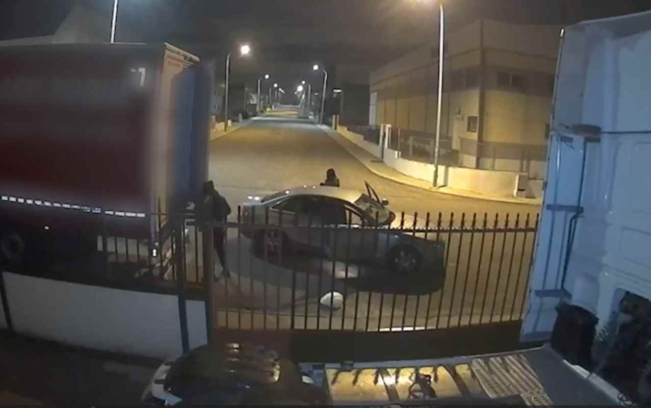 Imagen de uno de los robos en un camión en la provincia de Toledo.
