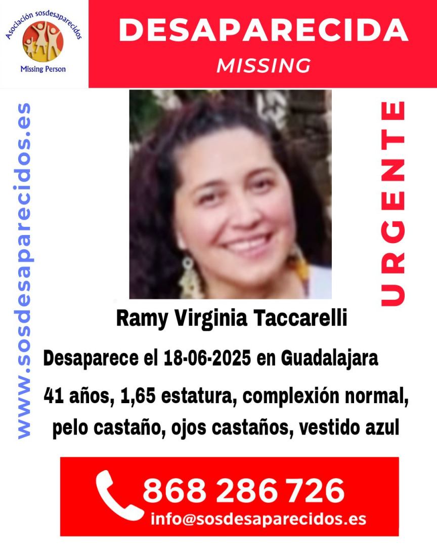 Cartel desaparecida Ramy