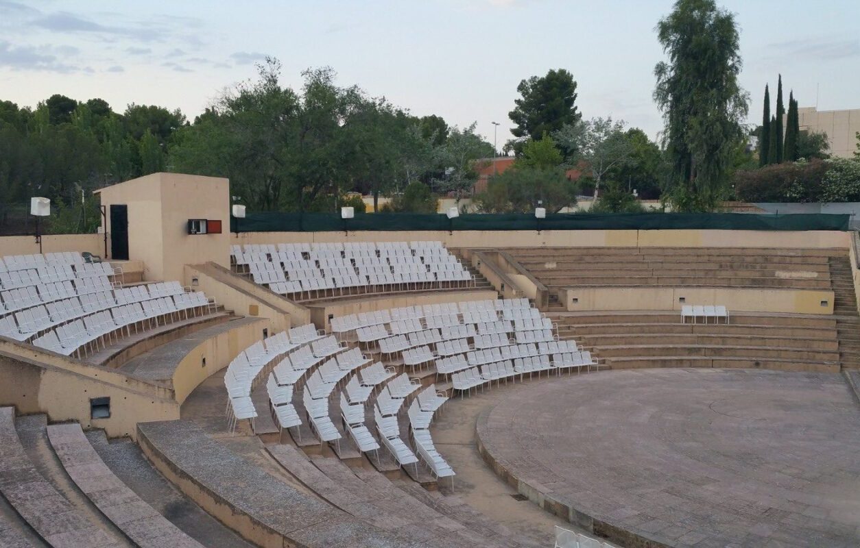 El cine de verano en el Parque de las Tres Culturas, en Toledo.