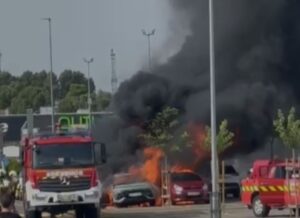 Incendio en el centro comercial Abadía de Toledo