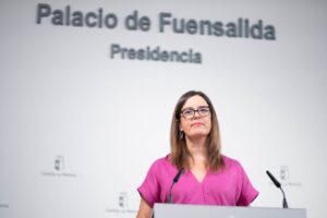 La portavoz del Gobierno regional, Esther Padilla, en el Palacio de Fuensalida (Toledo). (Fotos: Piedad López// JCCM)