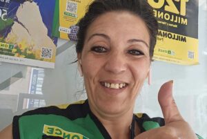 Esther Sánchez Moreno, vendedora de la ONCE en Toledo.