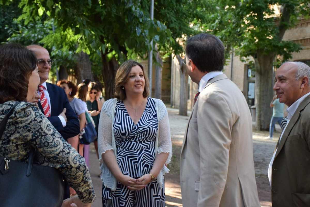 Patricia Franco acudió a la apertura de las IX Jornadas Diocesanas de Empleo.