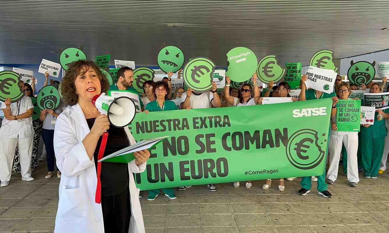 Manifestación de las enfermeras y fisioterapeutas en Toledo.